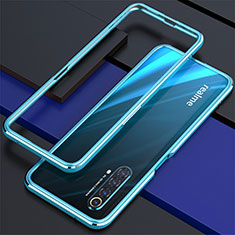 Funda Bumper Lujo Marco de Aluminio Carcasa para Realme X50 5G Cian