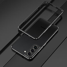 Funda Bumper Lujo Marco de Aluminio Carcasa para Samsung Galaxy S22 5G Negro