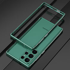 Funda Bumper Lujo Marco de Aluminio Carcasa para Samsung Galaxy S23 Ultra 5G Verde