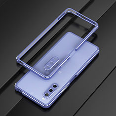 Funda Bumper Lujo Marco de Aluminio Carcasa para Sony Xperia 10 V Purpura Claro