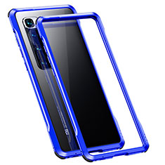 Funda Bumper Lujo Marco de Aluminio Carcasa para Xiaomi Mi 10 Ultra Azul