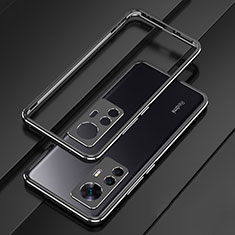 Funda Bumper Lujo Marco de Aluminio Carcasa para Xiaomi Mi 12T 5G Negro
