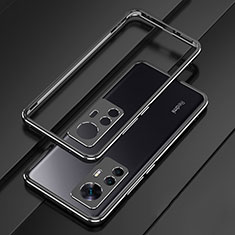 Funda Bumper Lujo Marco de Aluminio Carcasa para Xiaomi Mi 12T Pro 5G Negro