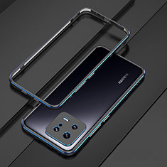 Funda Bumper Lujo Marco de Aluminio Carcasa para Xiaomi Mi 13 Pro 5G Azul y Negro