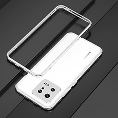 Funda Bumper Lujo Marco de Aluminio Carcasa para Xiaomi Mi 13 Pro 5G Plata