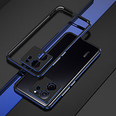 Funda Bumper Lujo Marco de Aluminio Carcasa para Xiaomi Mi 13T 5G Azul y Negro
