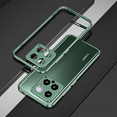 Funda Bumper Lujo Marco de Aluminio Carcasa para Xiaomi Mi 14 5G Verde