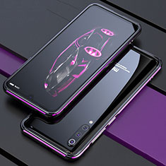 Funda Bumper Lujo Marco de Aluminio Carcasa para Xiaomi Mi 9 Pro Morado