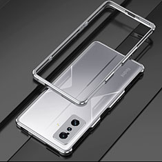 Funda Bumper Lujo Marco de Aluminio Carcasa para Xiaomi Poco F4 GT 5G Plata