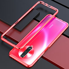 Funda Bumper Lujo Marco de Aluminio Carcasa para Xiaomi Redmi K30 5G Rojo