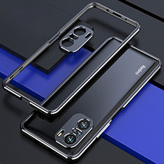 Funda Bumper Lujo Marco de Aluminio Carcasa S01 para Xiaomi Mi 11X Pro 5G Negro