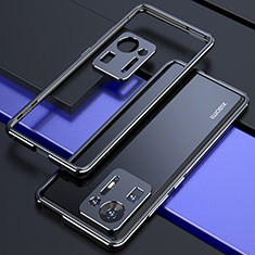Funda Bumper Lujo Marco de Aluminio Carcasa S01 para Xiaomi Mi Mix 4 5G Negro