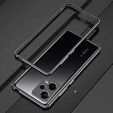 Funda Bumper Lujo Marco de Aluminio Carcasa S01 para Xiaomi Poco X5 5G Negro