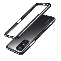Funda Bumper Lujo Marco de Aluminio Carcasa S01 para Xiaomi Redmi Note 11S 5G Negro