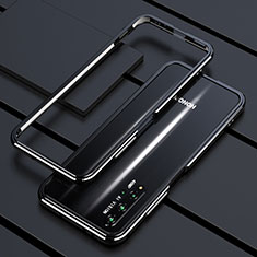 Funda Bumper Lujo Marco de Aluminio Carcasa T01 para Huawei Honor 20 Negro