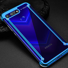 Funda Bumper Lujo Marco de Aluminio Carcasa T01 para Huawei Honor View 20 Azul