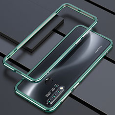 Funda Bumper Lujo Marco de Aluminio Carcasa T01 para Huawei Nova 5i Verde