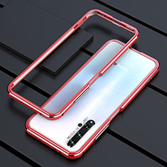 Funda Bumper Lujo Marco de Aluminio Carcasa T01 para Huawei Nova 5T Rojo