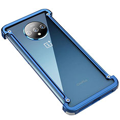 Funda Bumper Lujo Marco de Aluminio Carcasa T01 para OnePlus 7T Azul