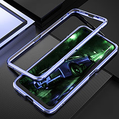Funda Bumper Lujo Marco de Aluminio Carcasa T01 para Realme X50 Pro 5G Azul Cielo
