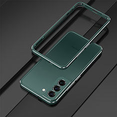 Funda Bumper Lujo Marco de Aluminio Carcasa T01 para Samsung Galaxy S21 Plus 5G Verde