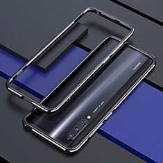 Funda Bumper Lujo Marco de Aluminio Carcasa T01 para Xiaomi Mi A3 Negro