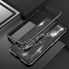 Funda Bumper Lujo Marco de Aluminio Carcasa T02 para Huawei Nova 7 SE 5G Negro