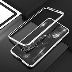 Funda Bumper Lujo Marco de Aluminio Carcasa T02 para Huawei P40 Lite 5G Plata