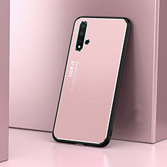 Funda Bumper Lujo Marco de Aluminio Carcasa T03 para Huawei Nova 5 Oro Rosa