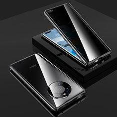 Funda Bumper Lujo Marco de Aluminio Espejo 360 Grados Carcasa K01 para Huawei Mate 40E Pro 4G Negro