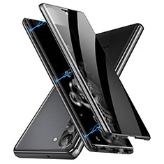 Funda Bumper Lujo Marco de Aluminio Espejo 360 Grados Carcasa LK2 para Samsung Galaxy S24 Plus 5G Negro