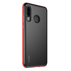 Funda Bumper Lujo Marco de Aluminio Espejo 360 Grados Carcasa M01 para Huawei P30 Lite XL Rojo