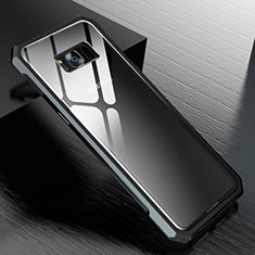 Funda Bumper Lujo Marco de Aluminio Espejo 360 Grados Carcasa M01 para Samsung Galaxy S8 Negro