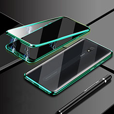 Funda Bumper Lujo Marco de Aluminio Espejo 360 Grados Carcasa M01 para Xiaomi Redmi 8A Verde