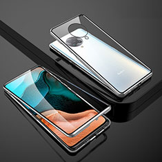 Funda Bumper Lujo Marco de Aluminio Espejo 360 Grados Carcasa M01 para Xiaomi Redmi K30 Pro Zoom Plata