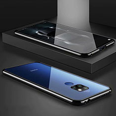 Funda Bumper Lujo Marco de Aluminio Espejo 360 Grados Carcasa M02 para Huawei Nova 5z Negro