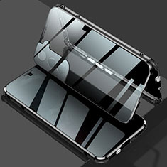Funda Bumper Lujo Marco de Aluminio Espejo 360 Grados Carcasa M02 para Samsung Galaxy S22 5G Negro