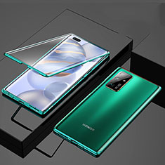 Funda Bumper Lujo Marco de Aluminio Espejo 360 Grados Carcasa M03 para Huawei Honor 30 Verde