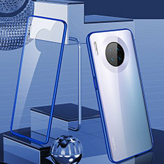 Funda Bumper Lujo Marco de Aluminio Espejo 360 Grados Carcasa M03 para Huawei Mate 30 5G Azul