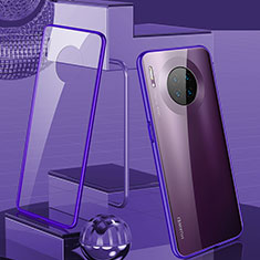 Funda Bumper Lujo Marco de Aluminio Espejo 360 Grados Carcasa M03 para Huawei Mate 30 Morado