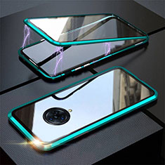 Funda Bumper Lujo Marco de Aluminio Espejo 360 Grados Carcasa M03 para Vivo Nex 3S Verde