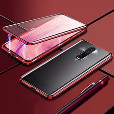 Funda Bumper Lujo Marco de Aluminio Espejo 360 Grados Carcasa M04 para Xiaomi Redmi K30i 5G Rojo
