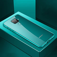 Funda Bumper Lujo Marco de Aluminio Espejo 360 Grados Carcasa M06 para Huawei Mate 30 Lite Verde