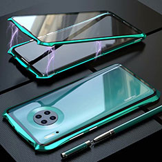 Funda Bumper Lujo Marco de Aluminio Espejo 360 Grados Carcasa M06 para Huawei Mate 30 Pro Verde