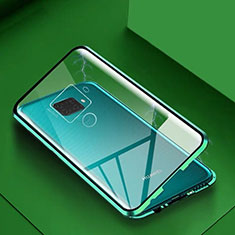 Funda Bumper Lujo Marco de Aluminio Espejo 360 Grados Carcasa M07 para Huawei Nova 5z Verde