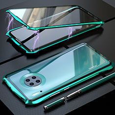 Funda Bumper Lujo Marco de Aluminio Espejo 360 Grados Carcasa M08 para Huawei Mate 30 5G Verde