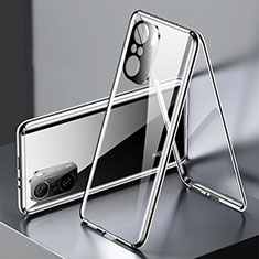 Funda Bumper Lujo Marco de Aluminio Espejo 360 Grados Carcasa P01 para Xiaomi Mi 11i 5G Negro