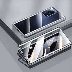 Funda Bumper Lujo Marco de Aluminio Espejo 360 Grados Carcasa P01 para Xiaomi Mi 13 Lite 5G Negro