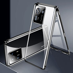 Funda Bumper Lujo Marco de Aluminio Espejo 360 Grados Carcasa P01 para Xiaomi Mi Mix 4 5G Negro
