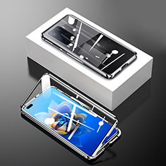 Funda Bumper Lujo Marco de Aluminio Espejo 360 Grados Carcasa P02 para Huawei Mate X2 Negro
